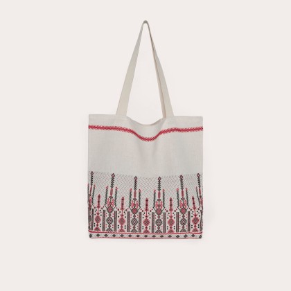 Tote Bag Candle Red